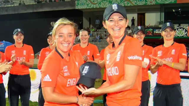 Danni Hazell and Charlotte Edwards