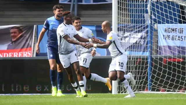 Swansea celebrate