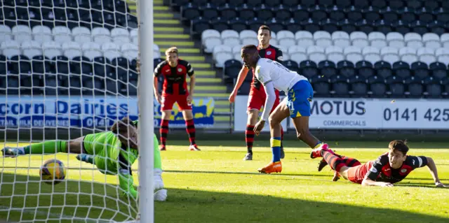 Nicke Kabamba scores