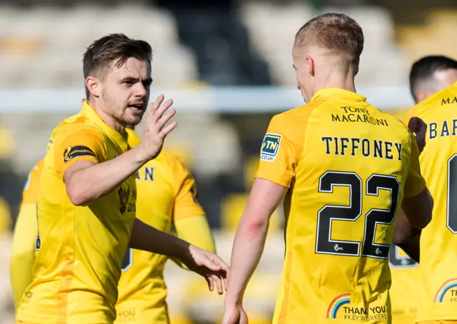 Alan Forrest and Scott Tiffoney scored first-half goals for Livingston