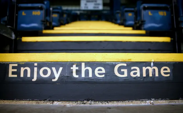 Steps at Wycombe's Adams Park