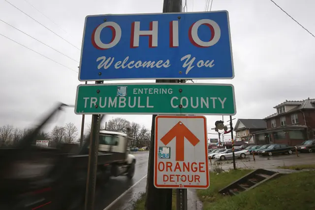 Ohio road sign