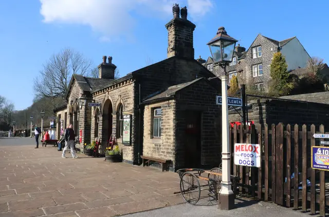 Oakworth station, part of the Worth Valley heritage railway