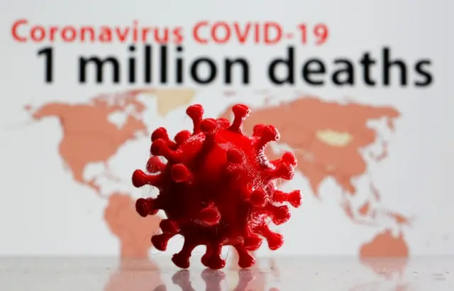 A 3D-printed model of a coronavirus molecule