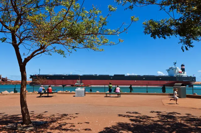 A ship in Port Hedland