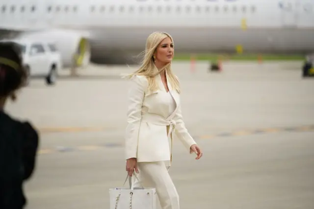 Ivanka Trump arrives in Cleveland ahead of the debate