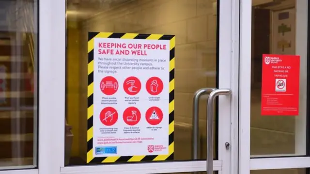 Warnings about staying safe at Queen's University Belfast