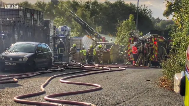 Fire in Birstall