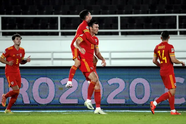 Wales celebrate