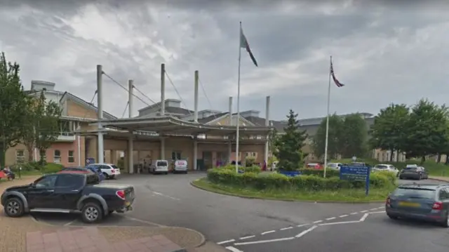 Entrance to the Royal Glamorgan Hospital