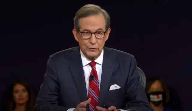 A screengrab showing Chris Wallace