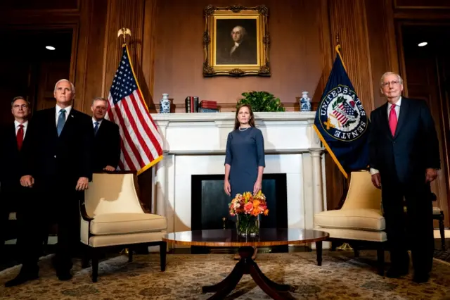 Amy Coney Barrett and the Republican senators