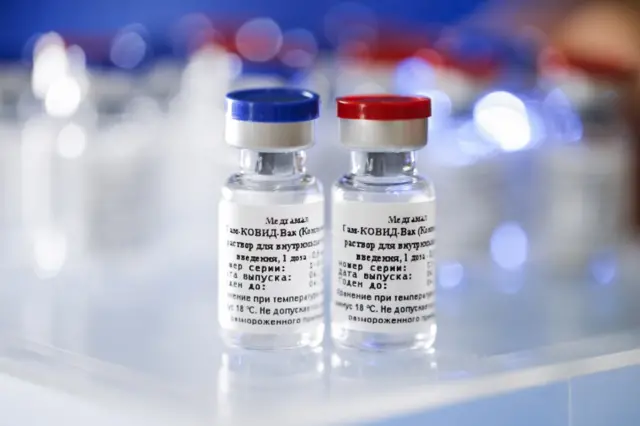 Containers with Russia's coronavirus vaccine. File photo