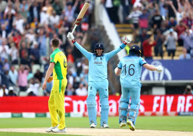 Joe Root celebrates