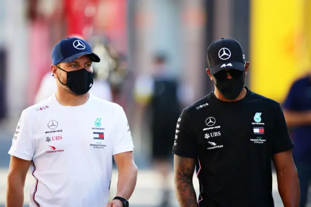 Bottas and Hamilton