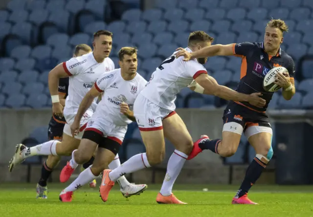 Ulster and Edinburgh players