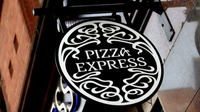 A Pizza Express sign