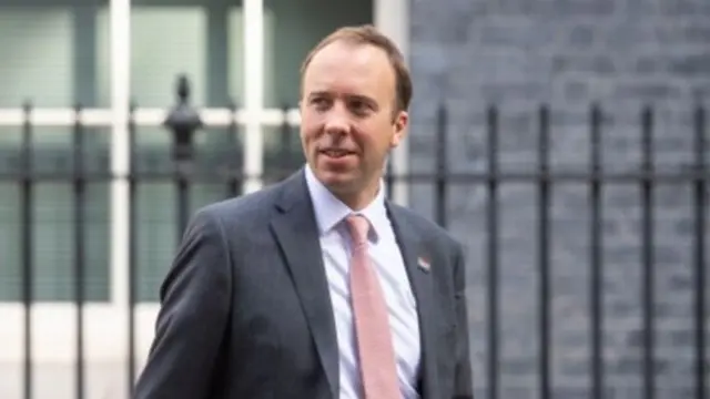 UK Health Secretary Matt Hancock