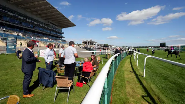 Racegoers at Doncaster