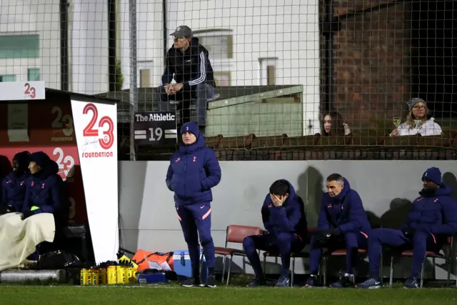 Jose Mourinho at Marine v Tottenham