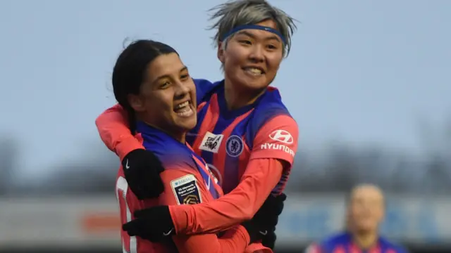 Sam Kerr and Ji So-Yun