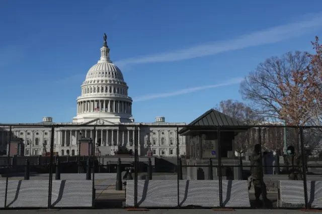 New security fence put up around the Capitol