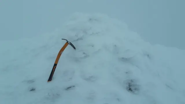 Ice axe on Helvellyn