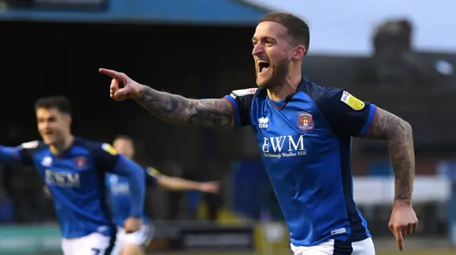 Carlisle United striker Lewis Alessandra