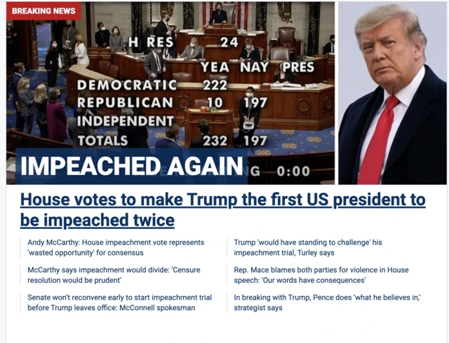 Fox News homepage