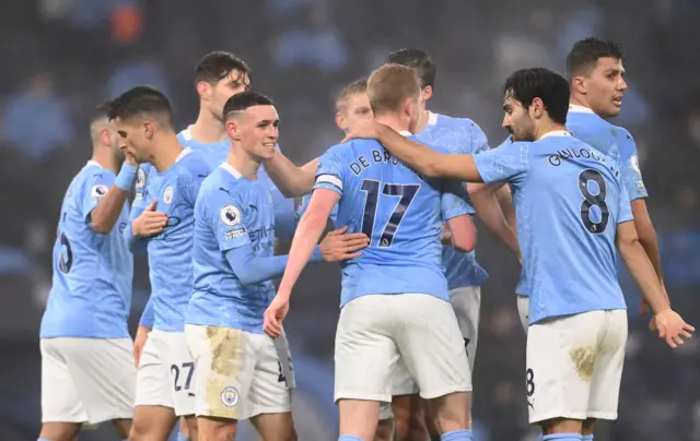 Manchester City celebrate