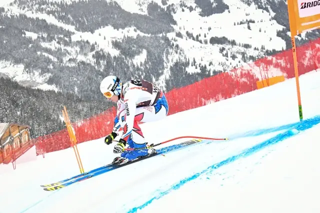 France's Victor Muffat-Jeandet takes part in the training run for the men's downhill race of the FIS Alpine Ski World Cup in Lauberhorn, in Wengen in 2019