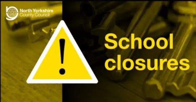 School closures sign