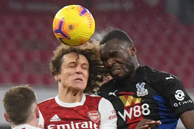 Christian Benteke and David Luiz