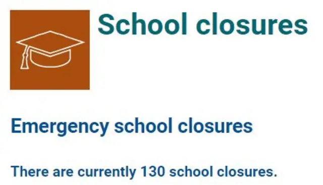 School closures graphic