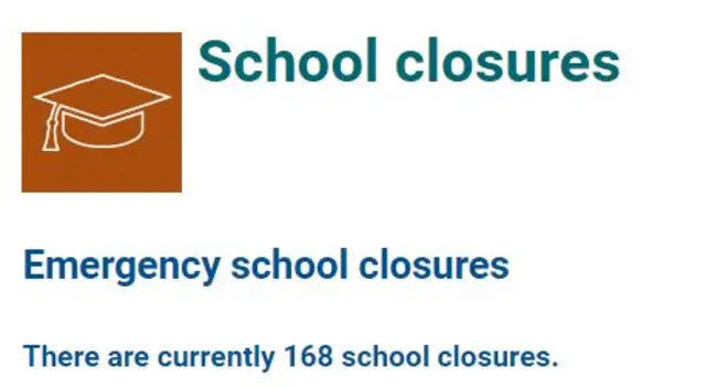 School closures graphic