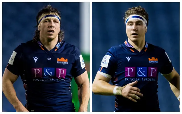 Hamish Watson (left) and Jamie Ritchie (right) have signed new deals with Edinburgh