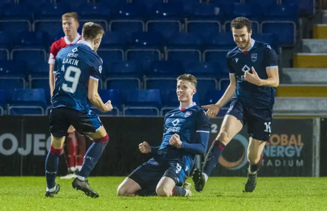 Oli Shaw scored twice for Ross County