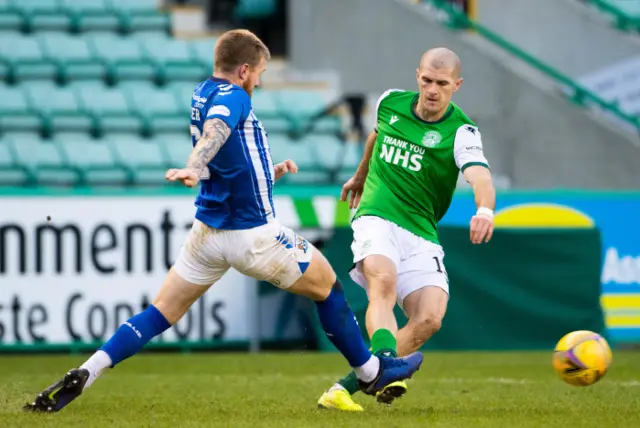 Alex Gogic (right) in action against Kilmarnock