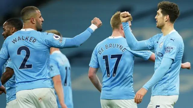 John Stones celebrates