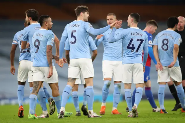 Man City celebrate