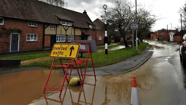 Flooding in East Leake