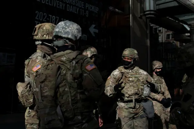 Members of the National Guard in Washington DC