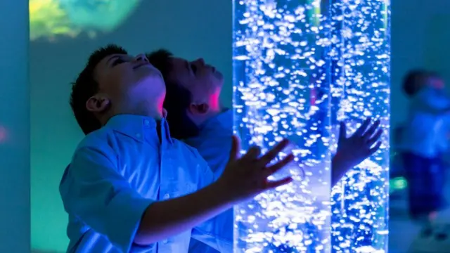 children in sensory room