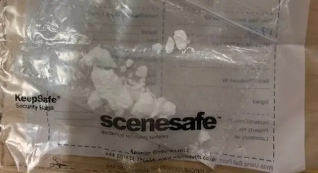 White powder in bag