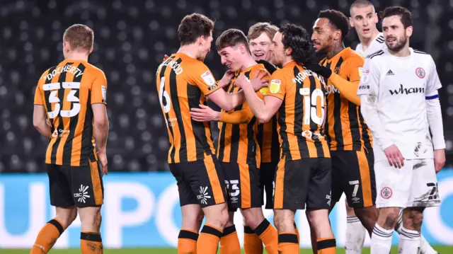 Hull City celebrate