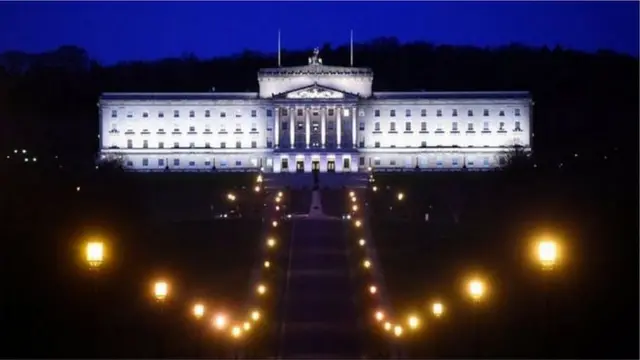 Stormont at night