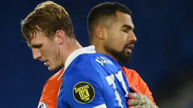 Dan Burn after scoring an own-goal against Wolves