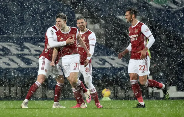 Arsenal celebrate goal