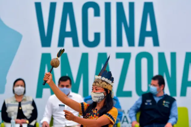 Indigenous communities in the Brazilian city of Manaus have started receiving vaccinations