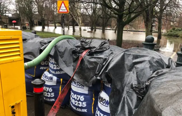 Pumps by River Ouse in York